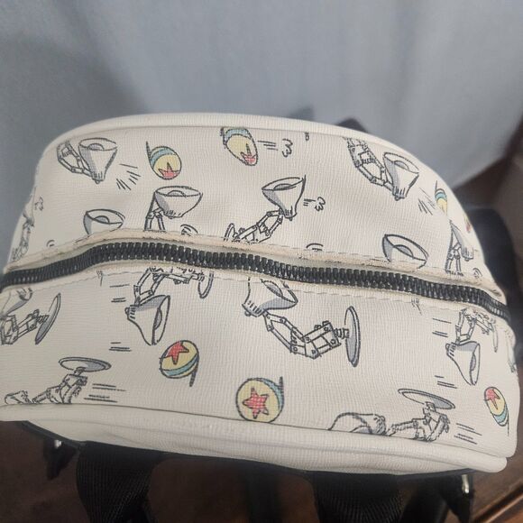 Pixar Lamp Mini Backpack - BoxLunch Exclusive White Faux Leather - Picture 10 of 11